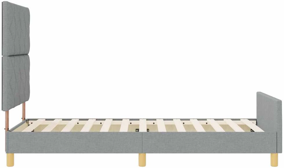 Lova Lovos rėmas su galvūgalio Šviesiai pilka 100 x 200 cm audinys