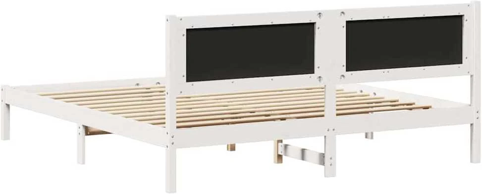 Lovos rėmas Šviesiai pilka 200 x 200 cm Kietos pušies mediena