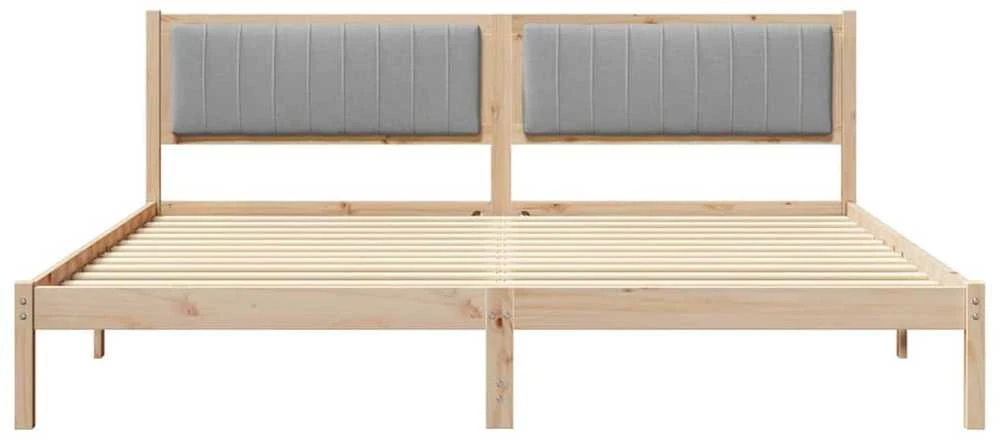Lovos rėmas Šviesiai pilka 200 x 200 cm Kietos pušies mediena