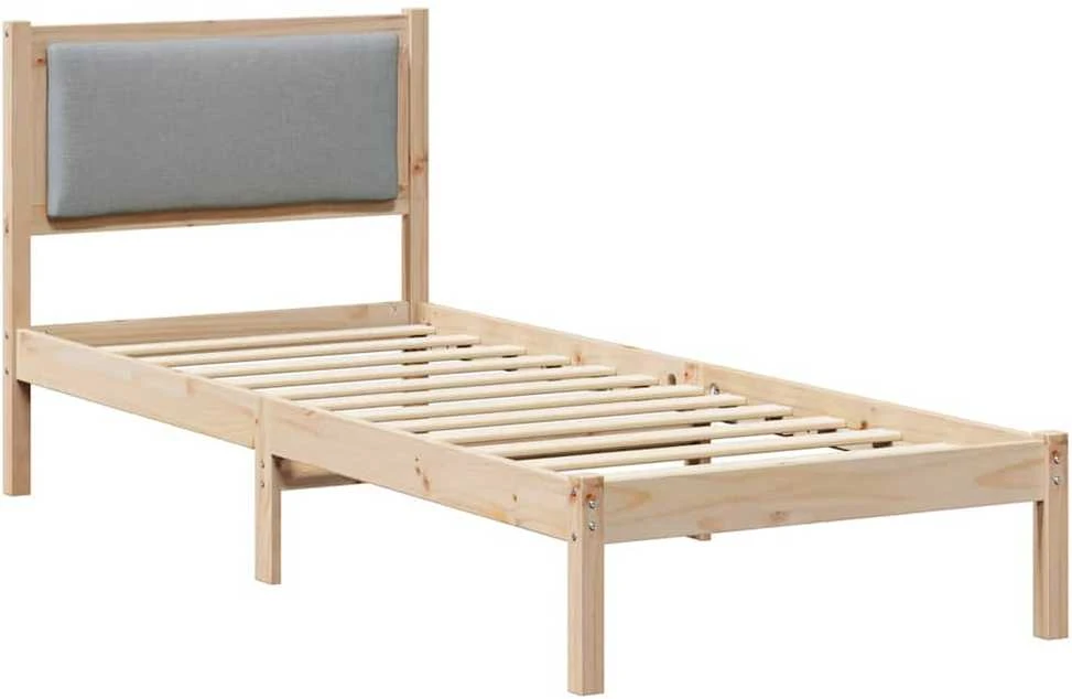 Lova Lovos rėmas Šviesiai pilka 80 x 200 cm Kietos pušies mediena