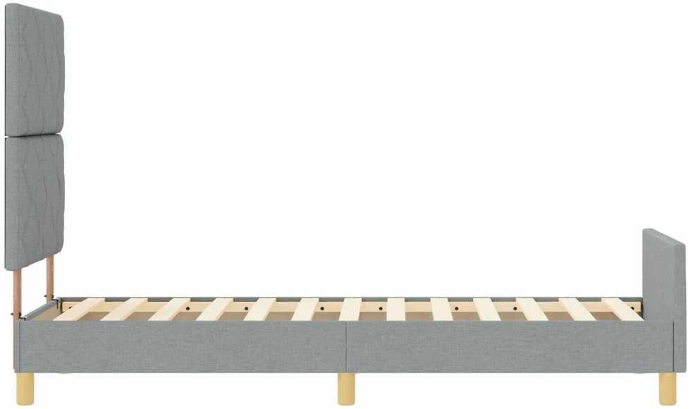 Lova Lovos rėmas su galvūgalio Šviesiai pilka 80 x 200 cm audinys