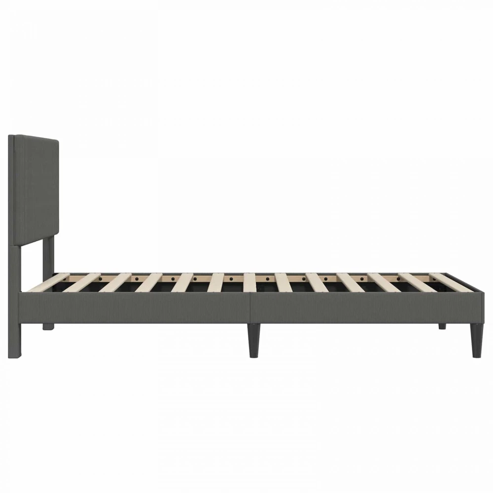 Lova Lovos rėmas Tamsiai pilka 100 x 200 cm Kordūrinis audinys