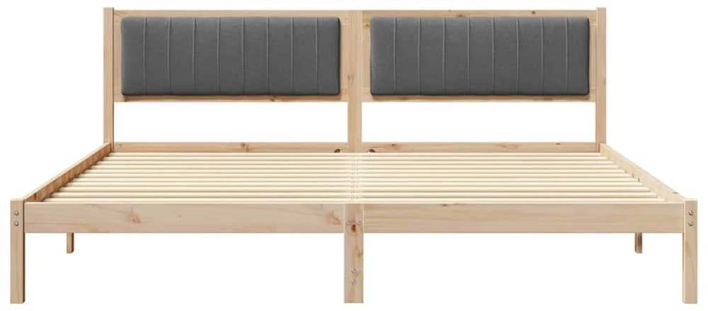 Lovos rėmas Tamsiai pilka 200 x 200 cm Kietos pušies mediena