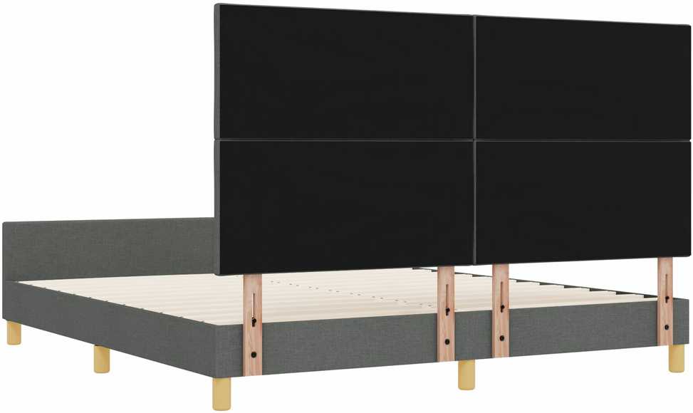 Lovos rėmas su galvūgalio Tamsiai pilka 180 x 200 cm audinys