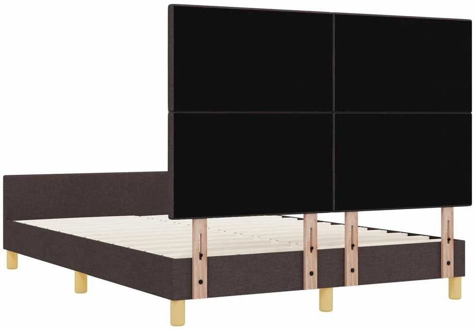 Lovos rėmas su galvūgalio Tamsiai ruda 140 x 200 cm audinys