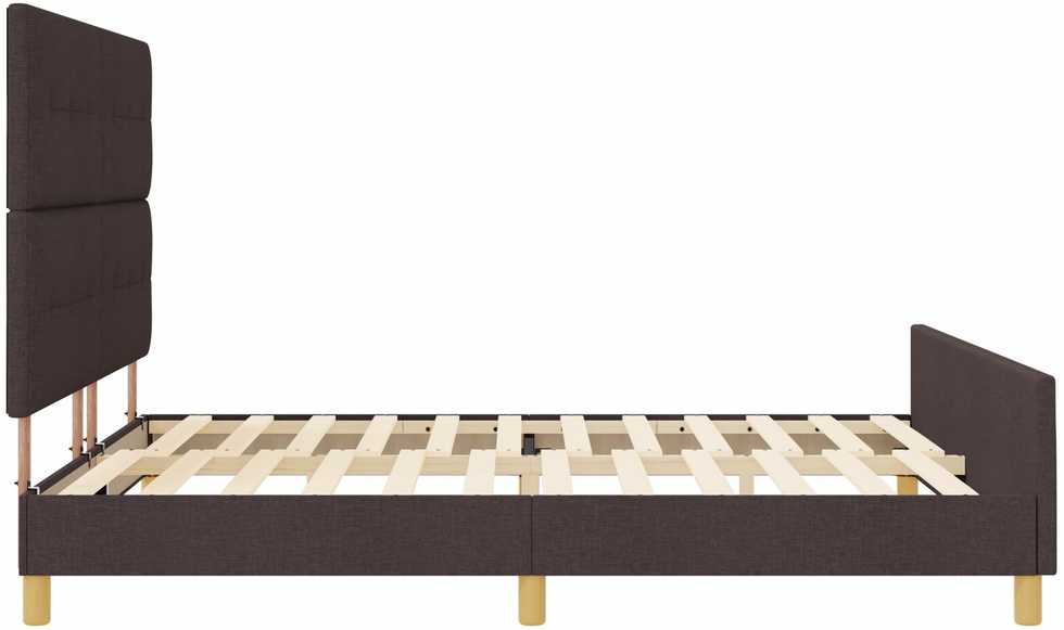 Lovos rėmas su galvūgalio Tamsiai ruda 180 x 200 cm audinys