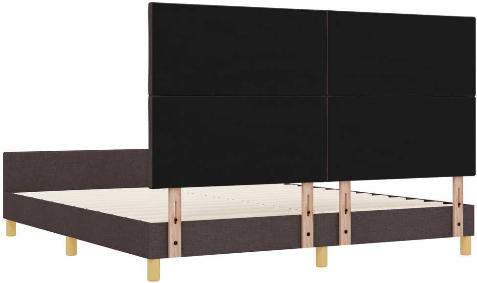 Lovos rėmas su galvūgalio Tamsiai ruda 180 x 200 cm audinys