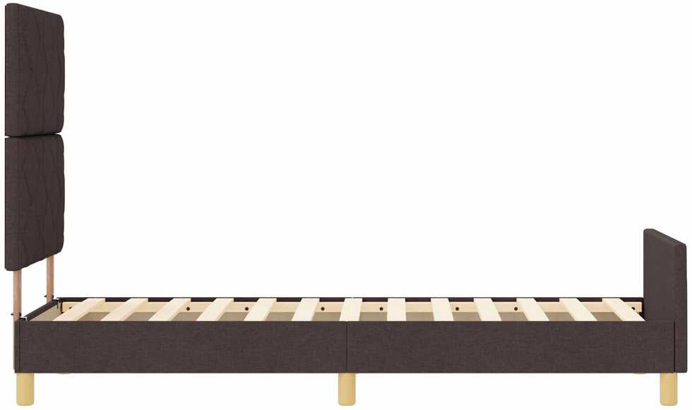 Lova Lovos rėmas su galvūgalio Tamsiai ruda 80 x 200 cm audinys