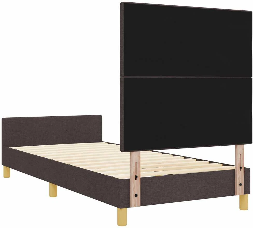 Lovos rėmas su galvūgalio Tamsiai ruda 90 x 200 cm audinys