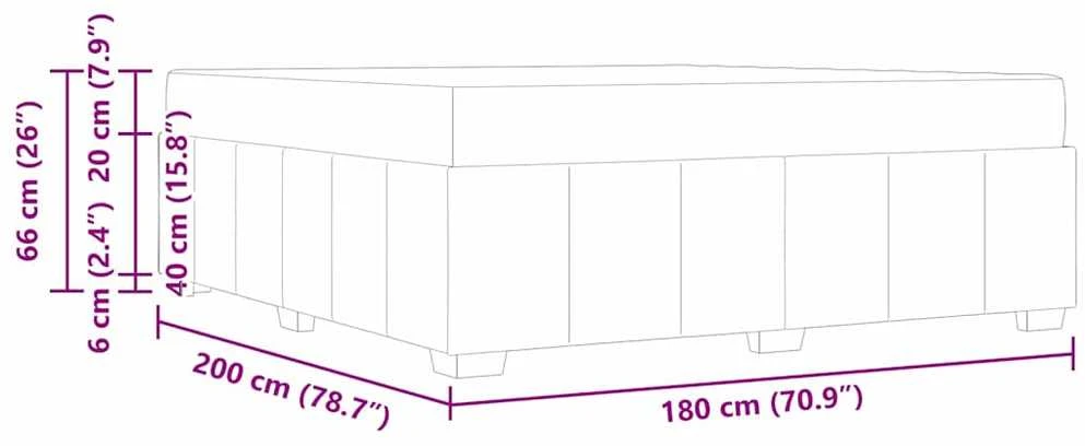 Lovos rėmas Tortora 180 x 200 cm audinys