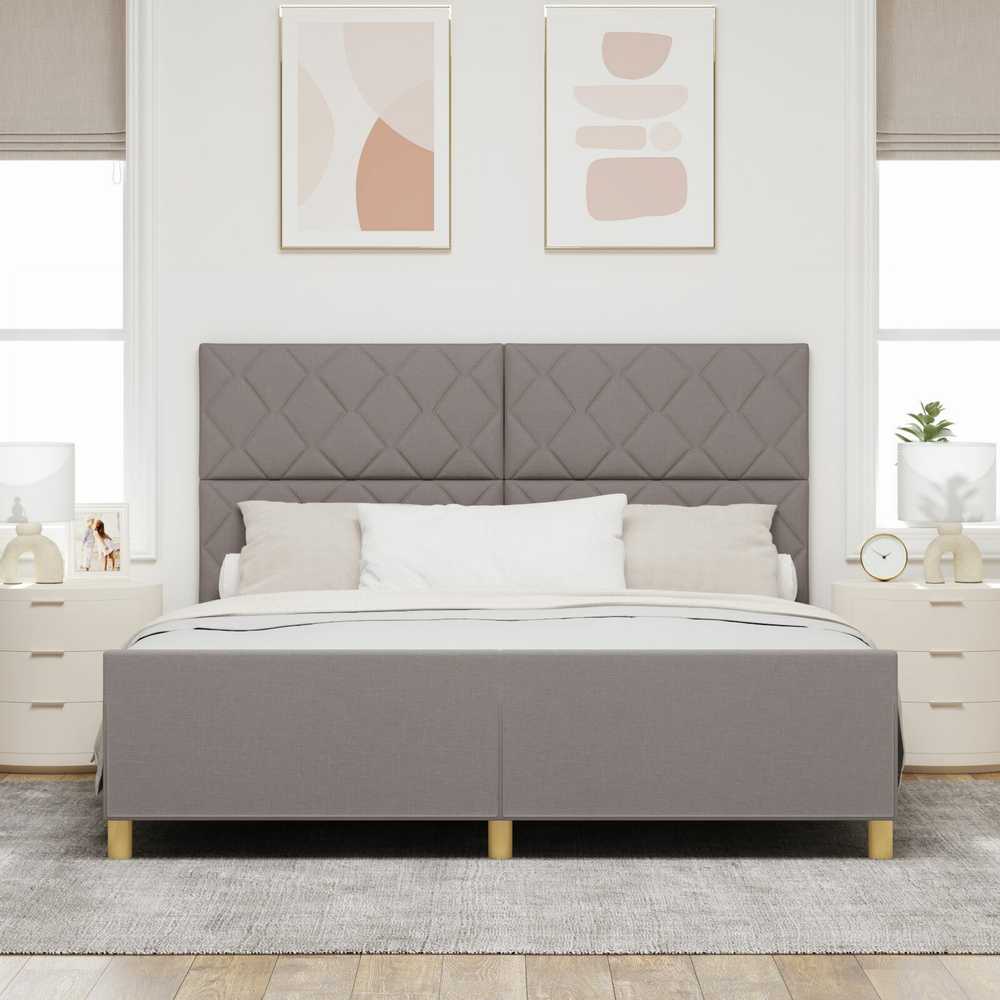 Lovos rėmas su galvūgalio Tortora 180 x 200 cm audinys