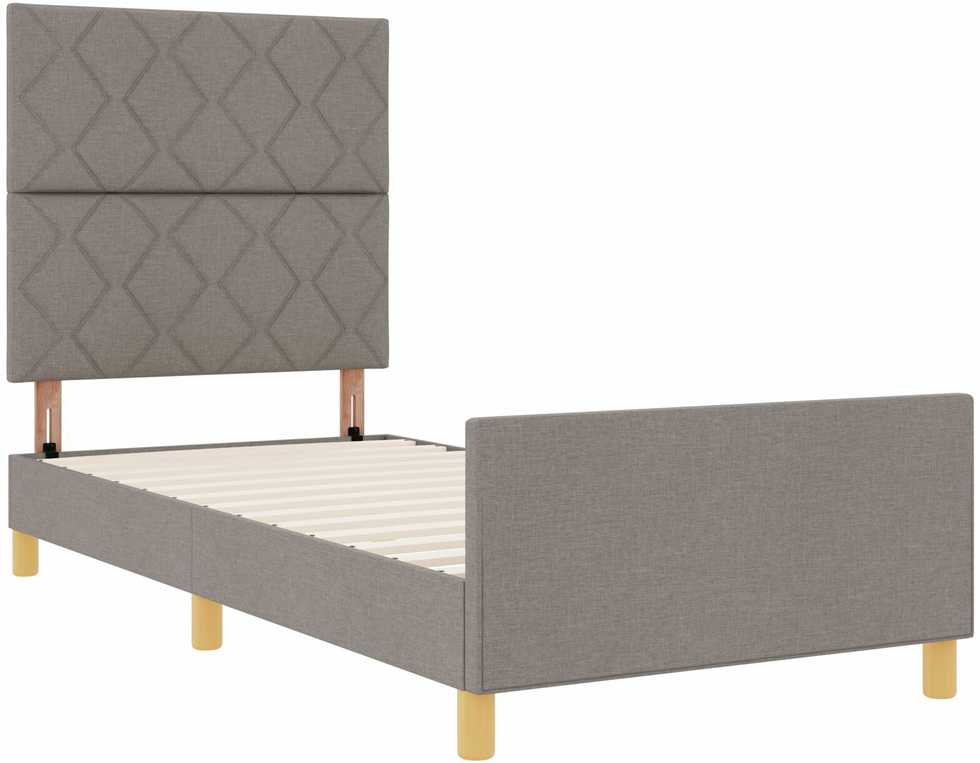 Lova Lovos rėmas su galvūgalio Tortora 90 x 200 cm audinys