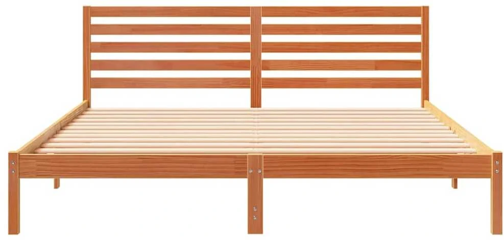 Lovos rėmas Vaško ruda 180 x 200 cm Kietos pušies mediena