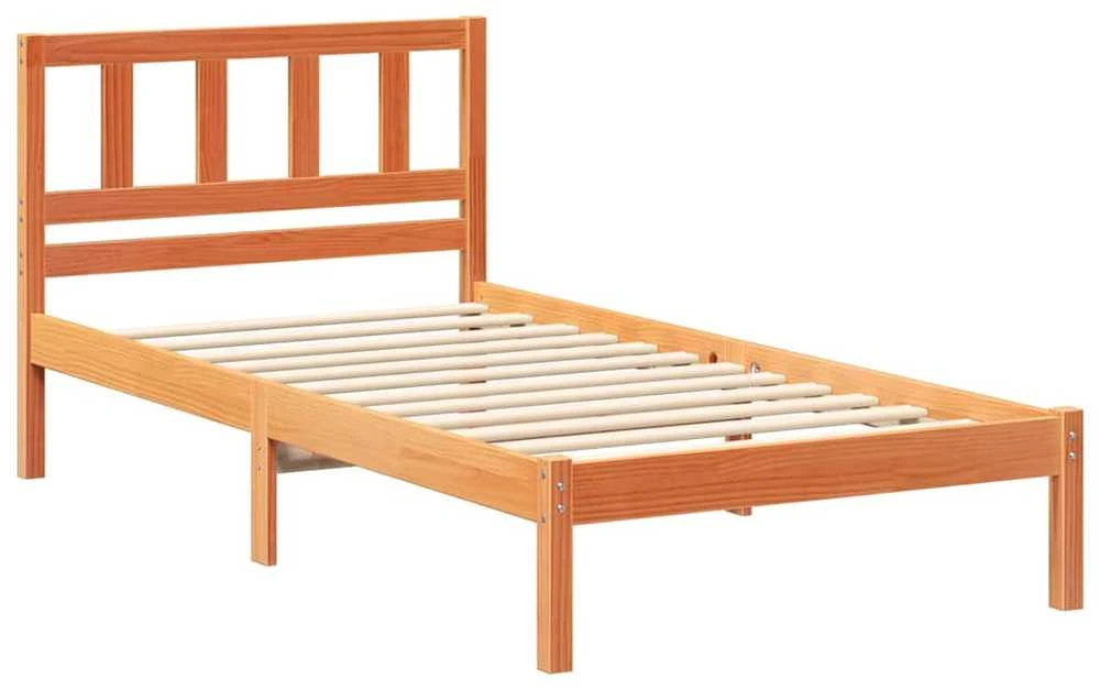Lova Lovos rėmas Vaško ruda 80 x 200 cm Kietos pušies mediena