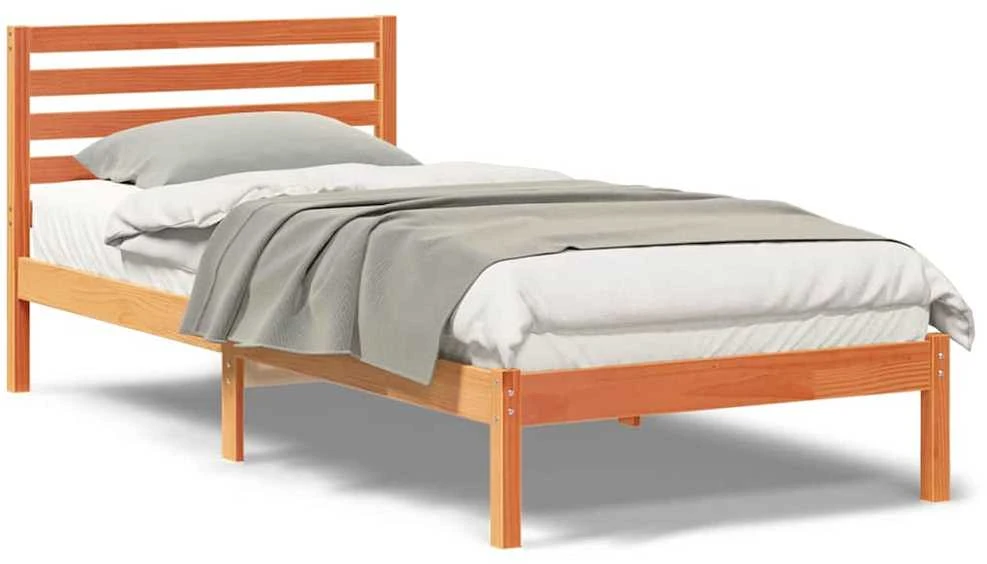 Lova Lovos rėmas Vaško ruda 90 x 220 cm Kietos pušies mediena