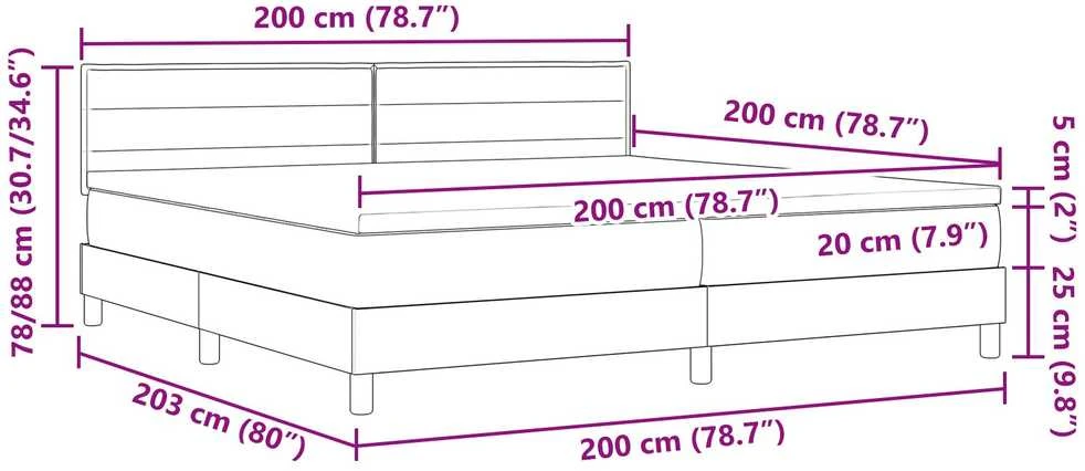 Kiemas lova su galvūgalio Tamsiai pilka 200 x 200 cm audinys