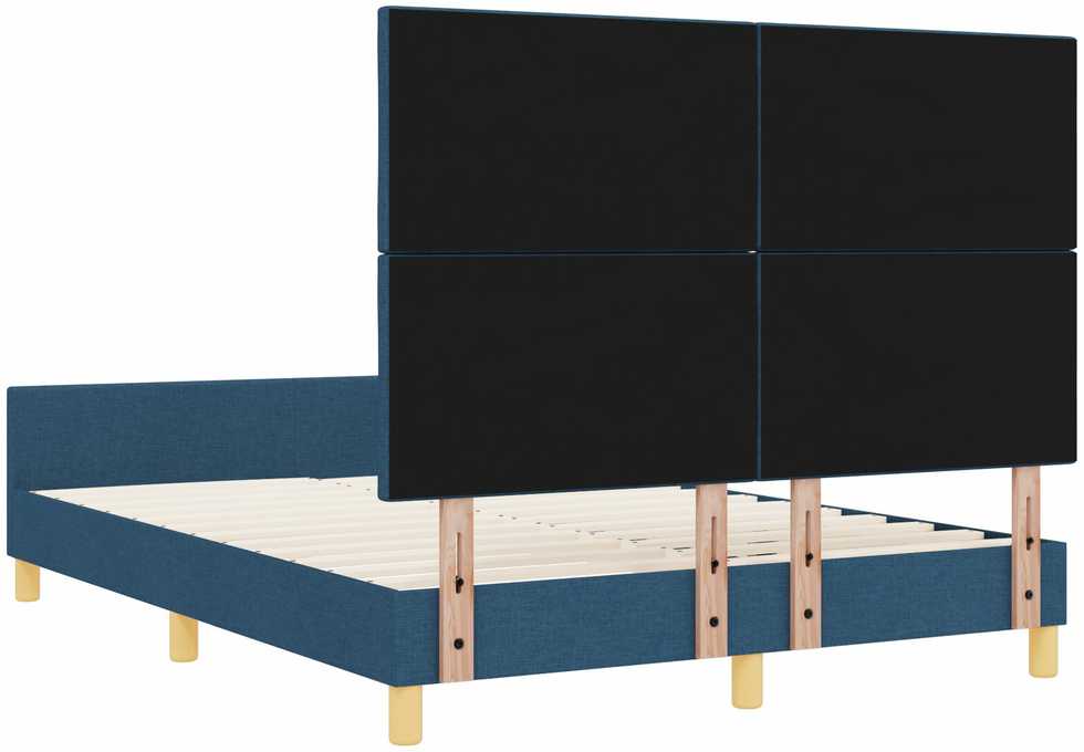 Lovos rėmas su galvūgalio Mėlyna 160 x 200 cm audinys