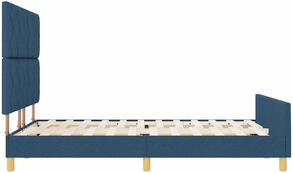 Lovos rėmas su galvūgalio Mėlyna 160 x 200 cm audinys