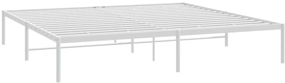 Metalinis lovos rėmas, baltos spalvos, 180x200 cm