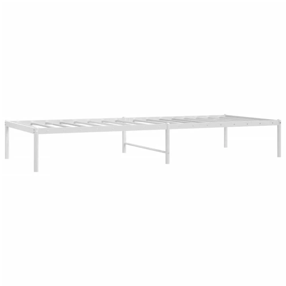 Metalinis lovos rėmas, baltos spalvos, 80x200cm