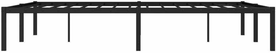 Metalinis lovos rėmas, juodos spalvos, 140x190cm