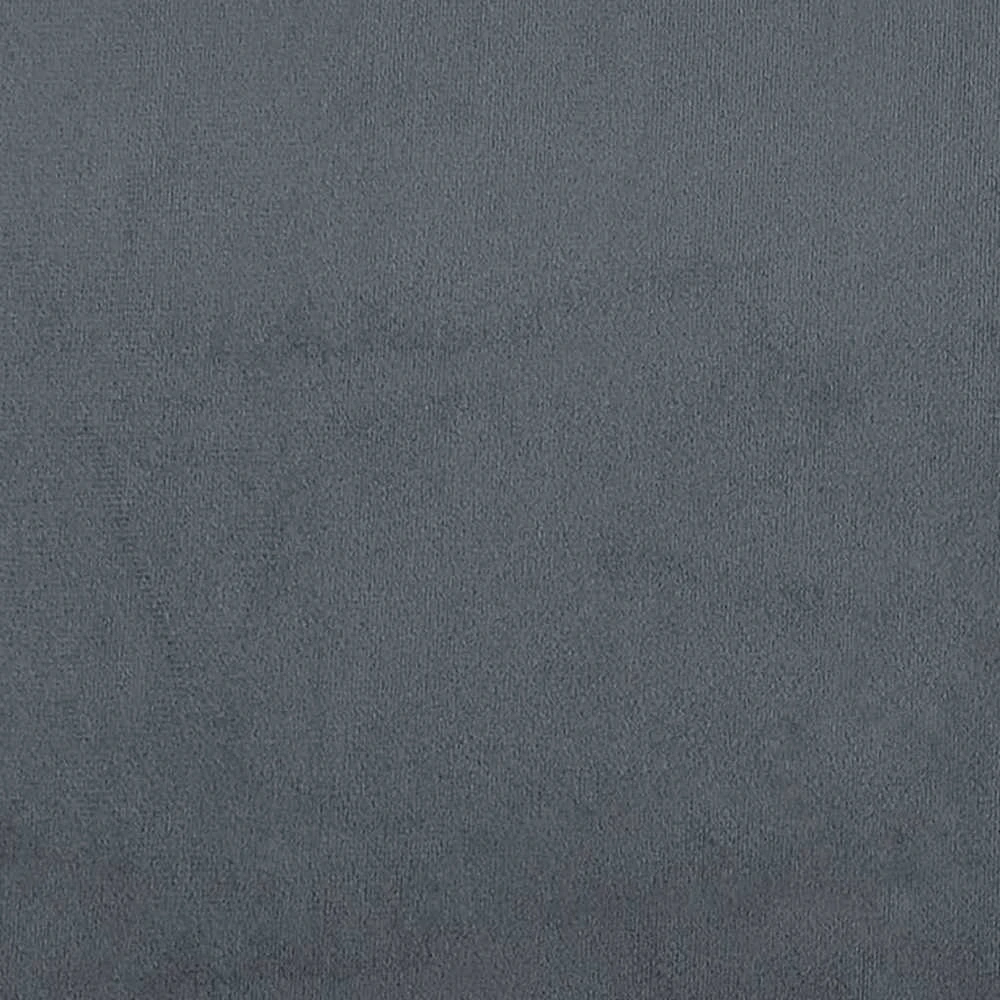 Osmanų lovos rėmas su čiužiniais, pilkas, 160x200cm, aksomas