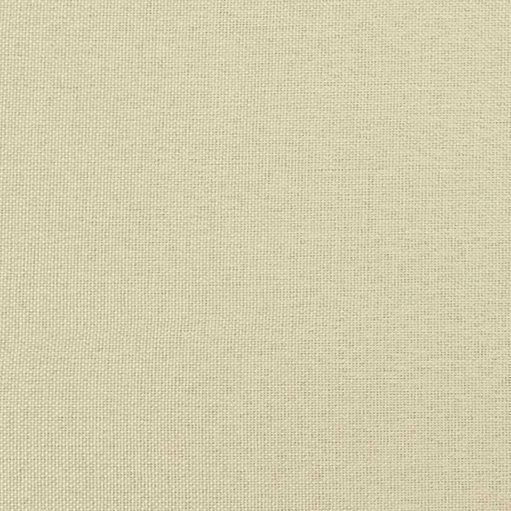 Osmanų lova su čiužiniu, kreminis, 100x200cm, audinys