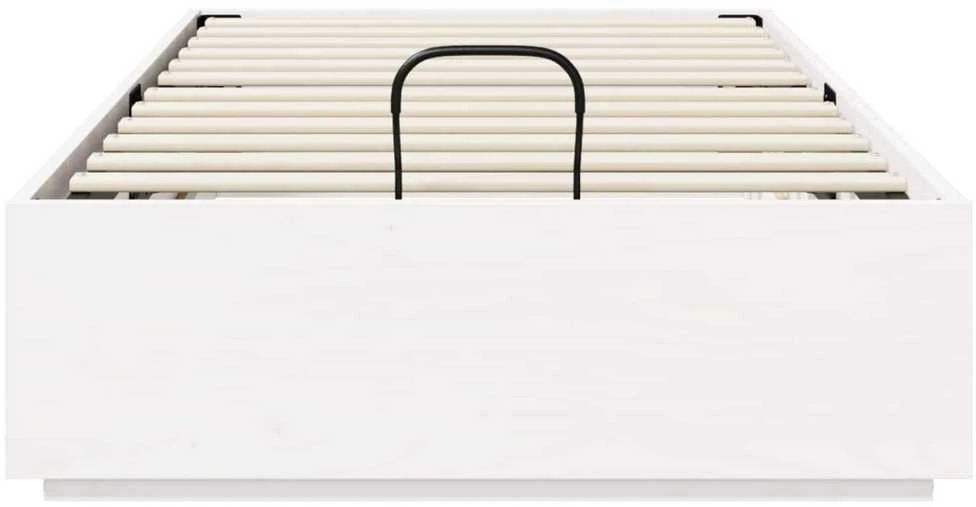 Lova Otomano lovos rėmas su saugojimo funkcija Balta 80 x 200 cm