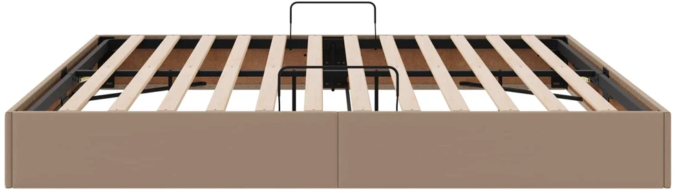 Lova Otomano lovos rėmas Kapučino 200 x 200 cm Dirbtinė oda