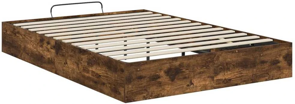 Lova Otomano lovos rėmas Rūkytas Ąžuolas 203 x 120 x 25 cm