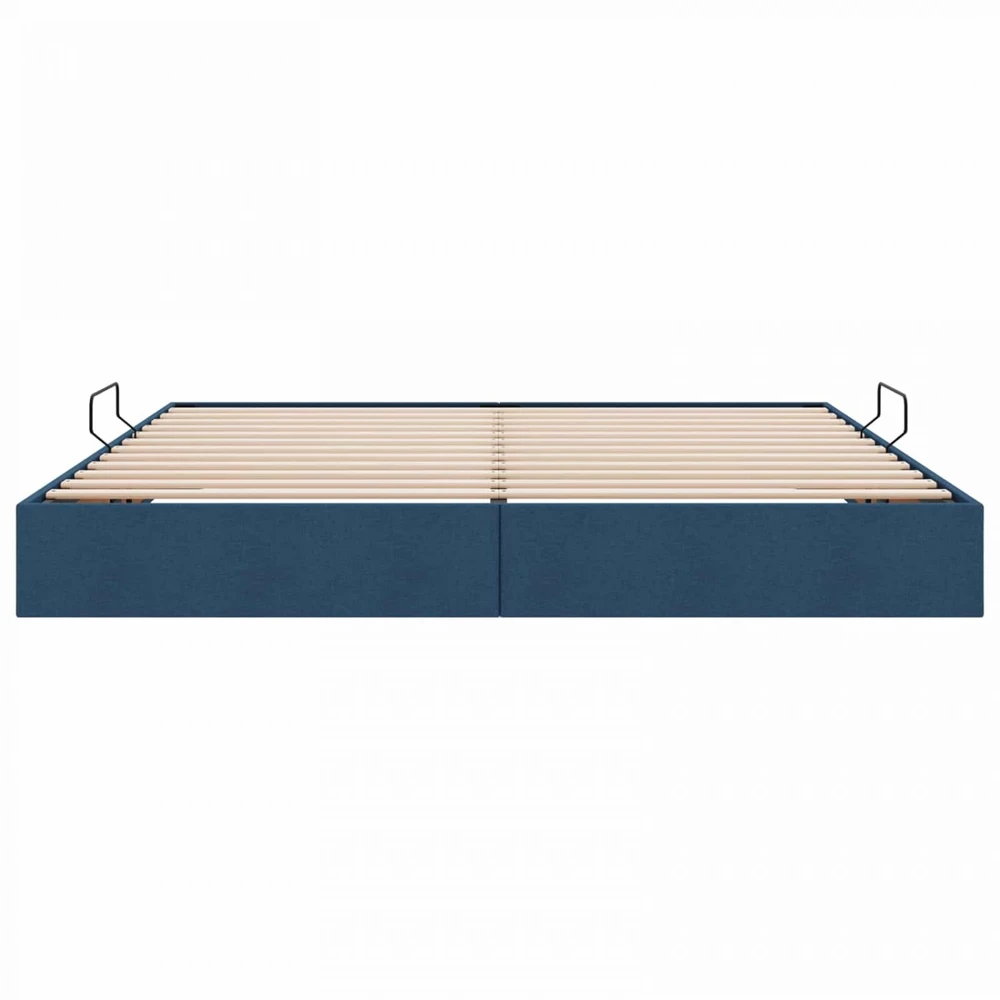 Lova Otomano lovos rėmas su saugykla Mėlyna 200 x 200 cm audinys