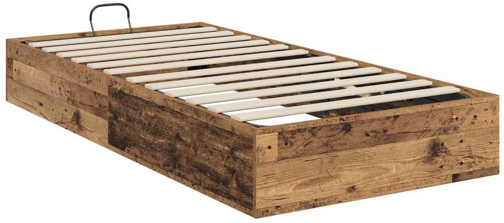 Lova Otomano lovos rėmas Sendintos medienos 75,5 x 190 cm