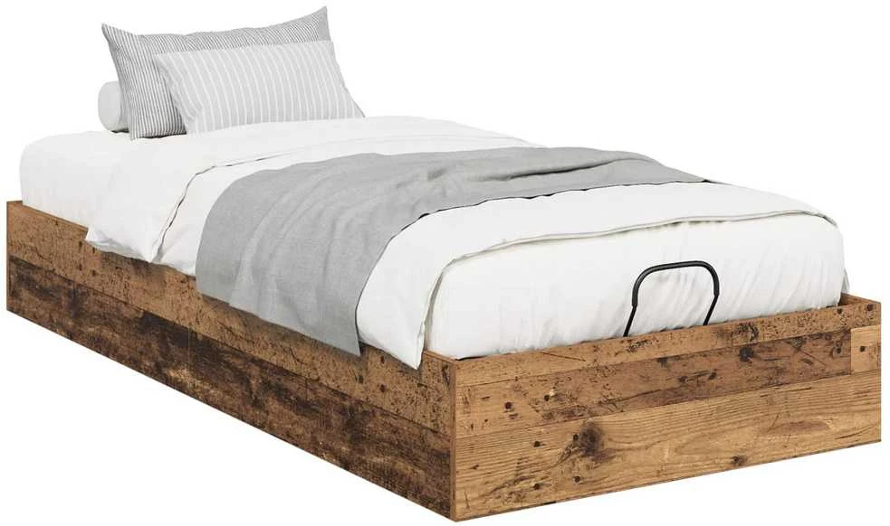 Lova Otomano lovos rėmas Sendintos medienos 75,5 x 190 cm