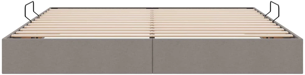 Lova Otomano lovos rėmas su saugykla Taupe 200 x 200 cm audinys