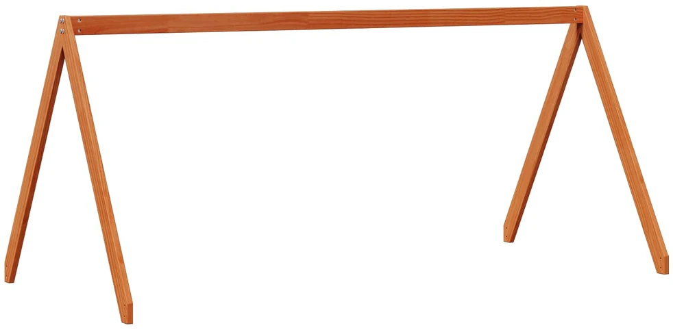 Lova Palėpės lovos rėmas Vaško Ruda 90 x 190 cm Tvirtas pušies medis