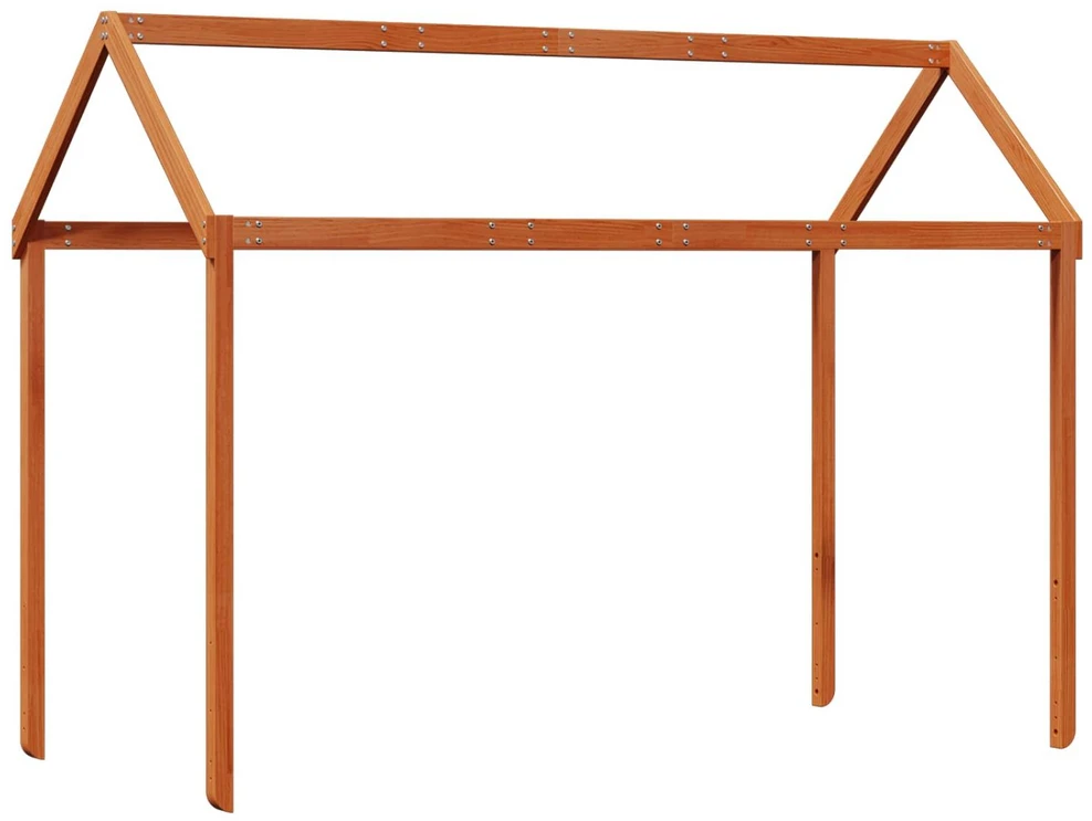 Lova Palėpės lovos rėmas Vaško Ruda 90 x 190 cm Tvirtas pušies medis