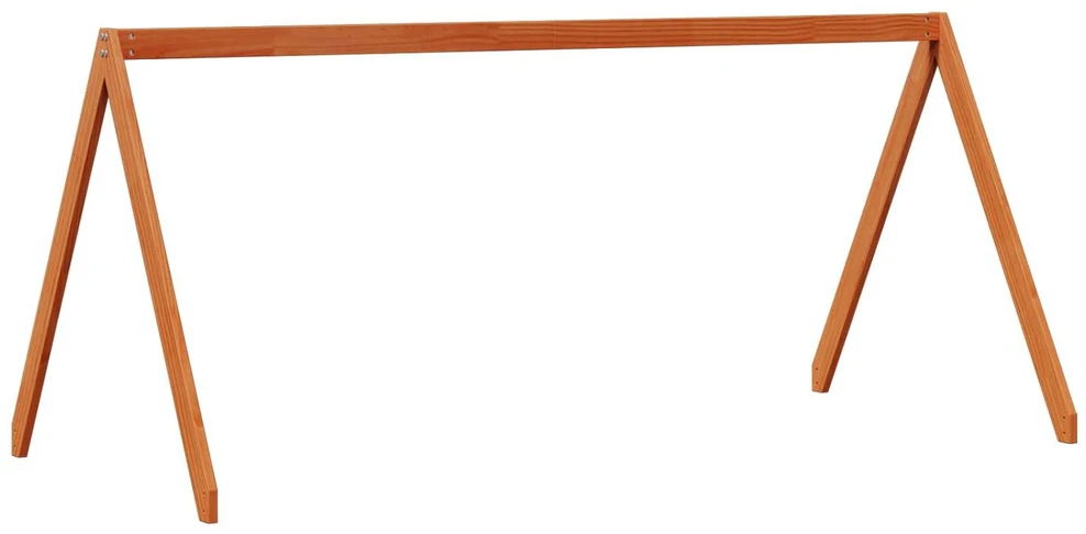 Lova Palėpės lovos rėmas Vaško Ruda 90 x 190 cm Tvirtas pušies medis