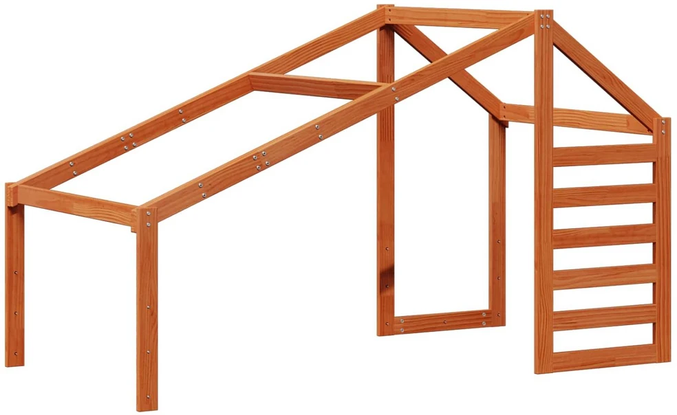 Lova Palėpės lovos rėmas Vaško Ruda 90 x 190 cm Tvirtas pušies medis