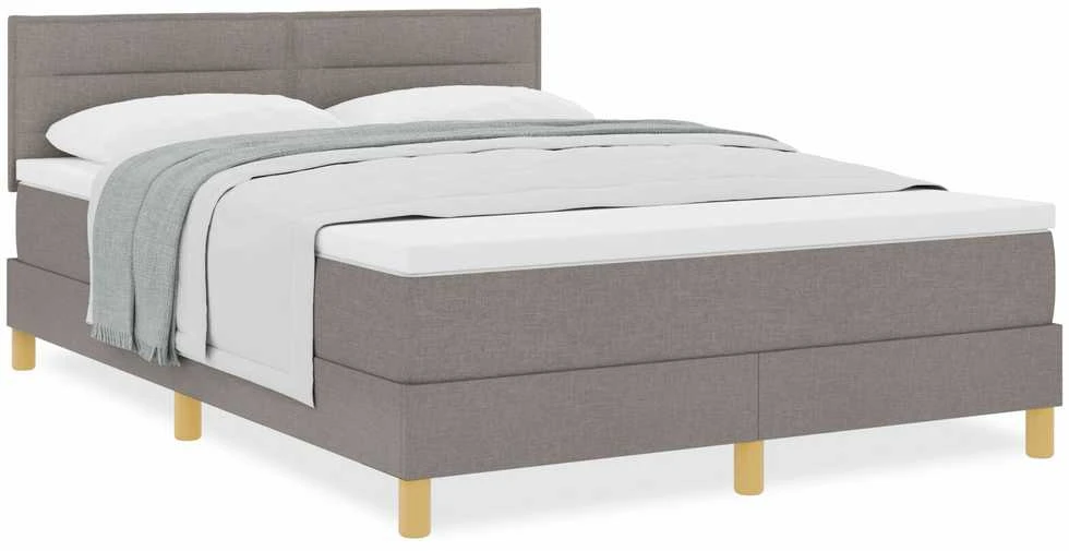 Kiemas lova su pagalve Tortora 140 x 190 cm audinys