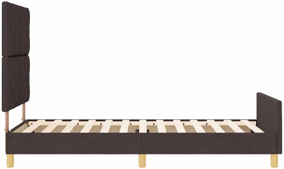 Lova Lovos rėmas su galvūgalio Tamsiai ruda 90 x 200 cm audinys