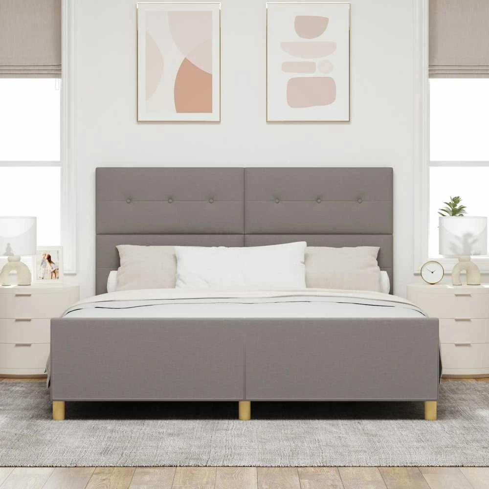 Lovos rėmas su galvūgalio Tortora 180 x 200 cm audinys
