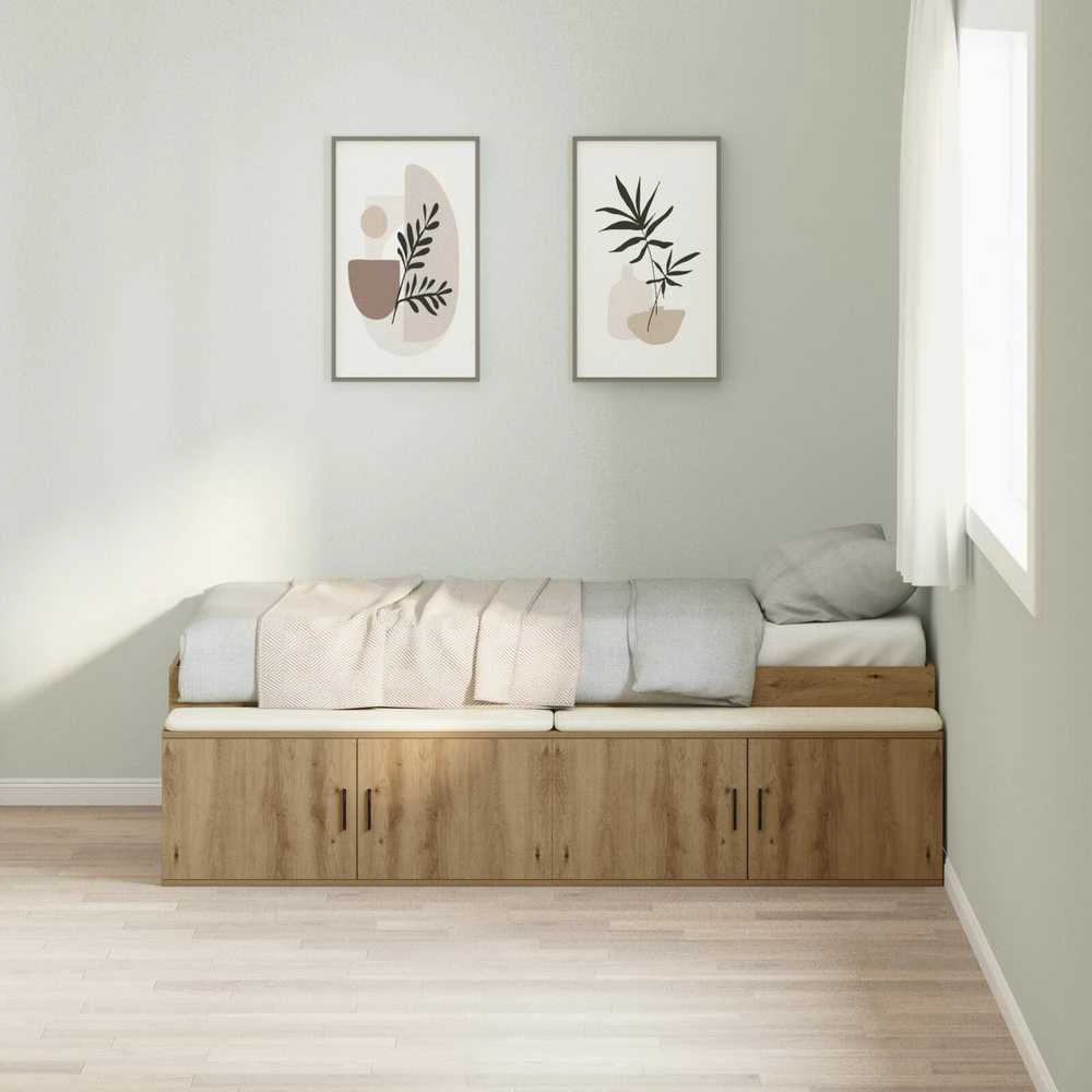 Lova Lovos rėmas Amatininkų ąžuolas 90 x 190 cm Apdirbta mediena