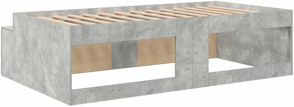 Lova Lovos rėmas Betono pilka 100 x 200 cm Apdirbta mediena