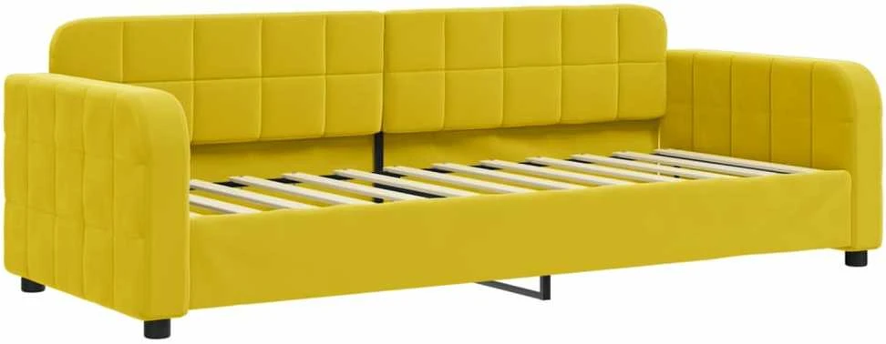 Sofa, geltonos spalvos, 80x200cm, aksomas