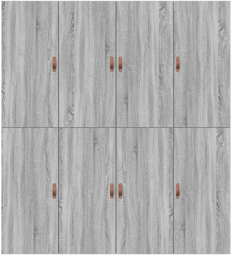 Lova su daiktų laikymo vieta Pilkas Sonoma 200 x 200 cm
