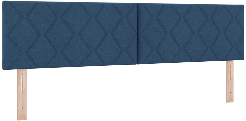 Lova su čiužiniu ir LED apšvietimu Mėlyna 180 x 200 cm Audinys