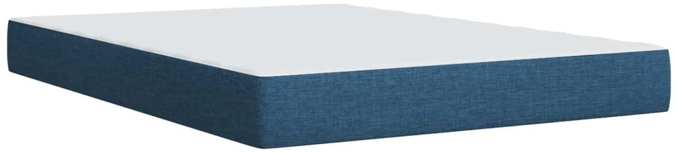Lova su čiužiniu ir LED apšvietimu Mėlyna 160 x 200 cm Audinys