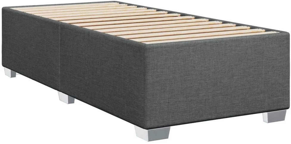 Lova su čiužiniu ir LED apšvietimu Tamsiai pilka 100 x 200 cm