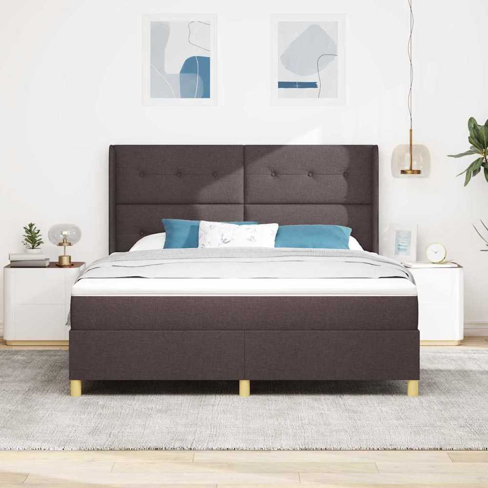 Kiemas lova su LED juostelėmis Ruda 180 x 200 cm audinys