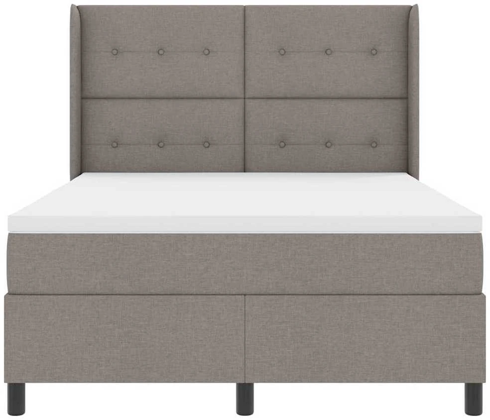 LED Čiužinio Lova su galvūgalio Tortora 140 x 190 cm audinys